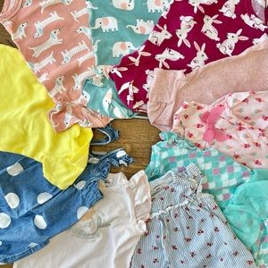 Pack of 10 Carter’s 9 months babies girl one piece